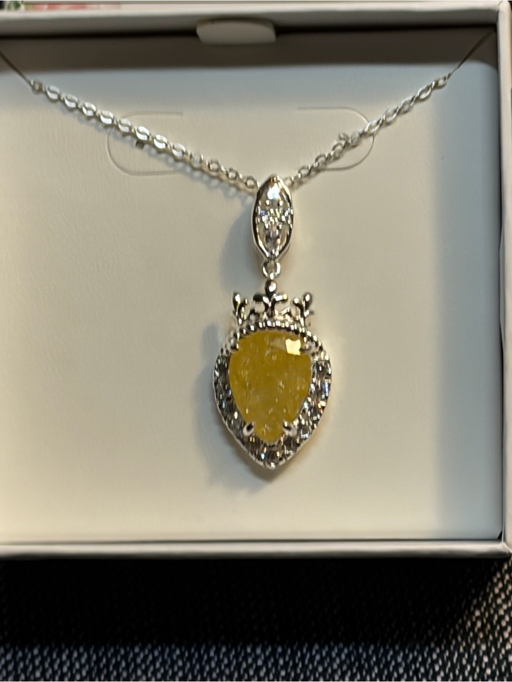 BP VERSAILLES- JOSEPHINA PENDANT ON .925 Triple Plated Solid Sterling 😱
